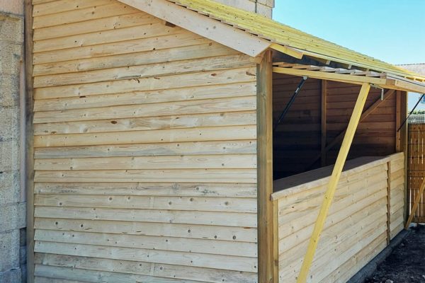 Construction d'une buvette en gare de Plouharnel 56