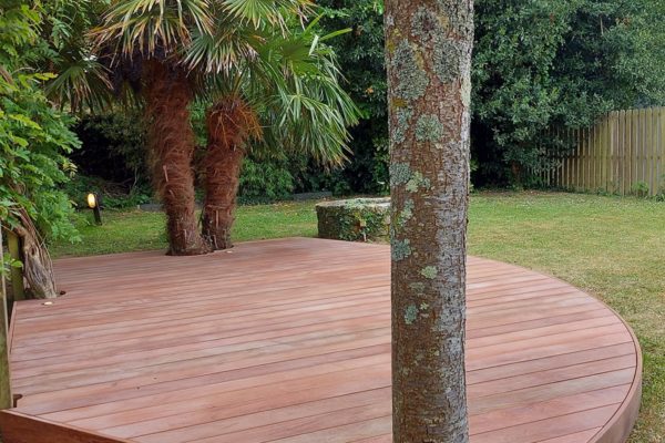 Terrasse en bois en cumaru à Auray 56