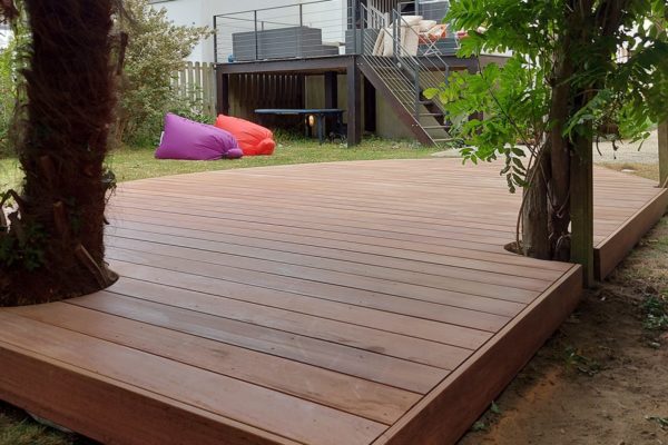 Terrasse en bois en cumaru à Auray 56