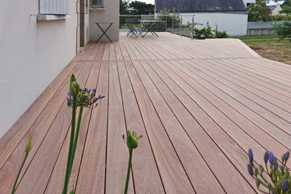 Terrasse en bois à Locmariaquer 56