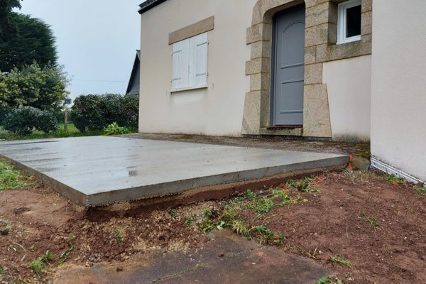 Construction d'une terrasse en bois à Locmariaquer 56