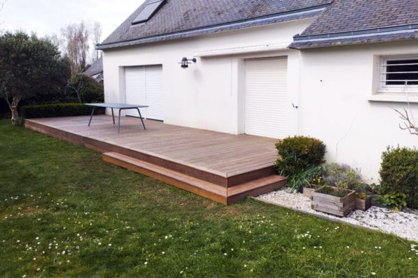 Terrasse en bois Cumaru à la Trinité sur Mer 56