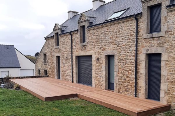 Terrasse en bois à Plouharnel 56