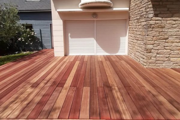 Terrasse en bois à La Trinité sur Mer