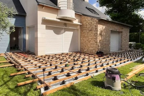 Terrasse en bois à La Trinité sur Mer